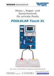 POOLKLAR Touch XL - WDT Werner Dosiertechnik