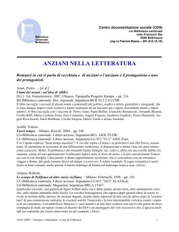 Gli anziani nella letteratura