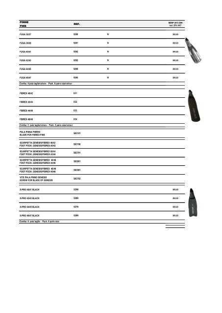 FUCILI ELASTICO SLING GUNS REF. MSRP 2013 SEK ... - aquafun