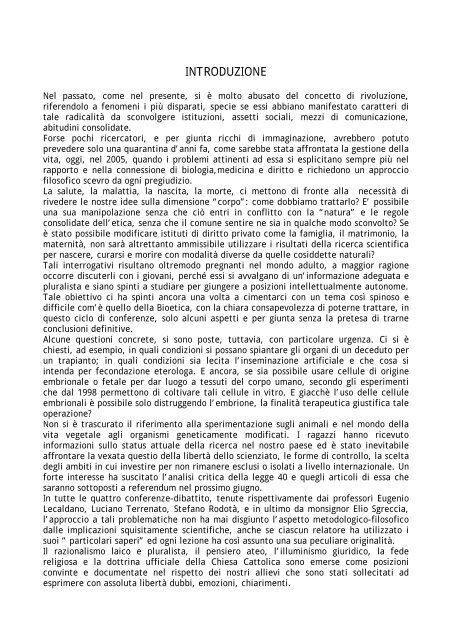 Relazione Bioetica.pdf - Liceo Ginnasio Statale Orazio di Roma