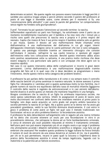 Relazione Bioetica.pdf - Liceo Ginnasio Statale Orazio di Roma