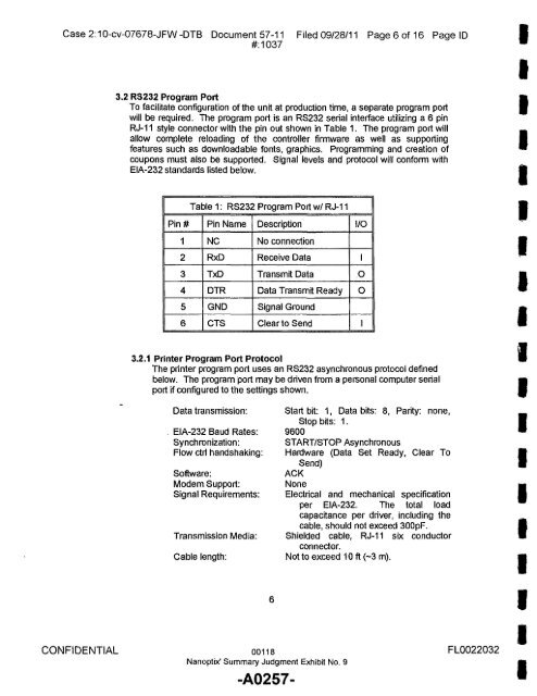 Joint Appendix One