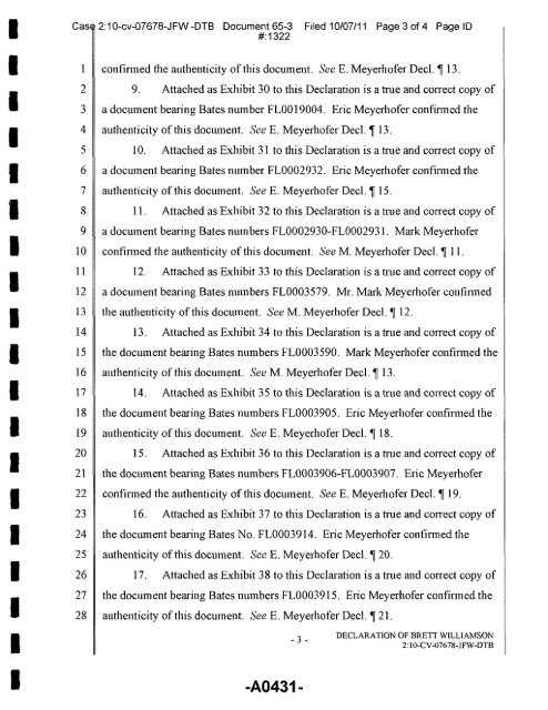 Joint Appendix One