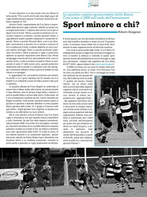 scarica il pdf - Mese Sport