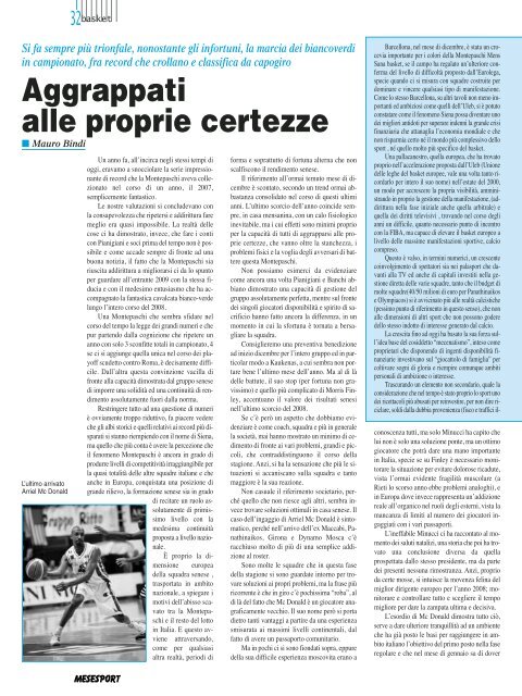 scarica il pdf - Mese Sport