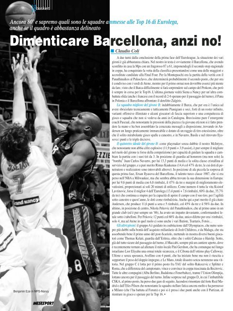 scarica il pdf - Mese Sport