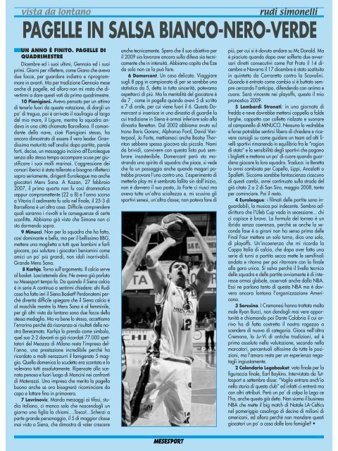 scarica il pdf - Mese Sport