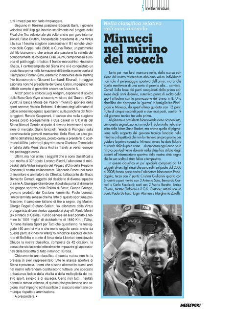 scarica il pdf - Mese Sport