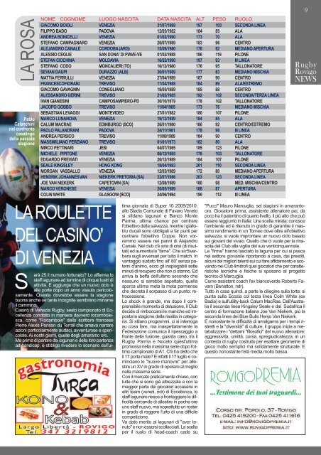 Scarica e stampa in Pdf RugbyRovigoNews - RovigoOggi.it