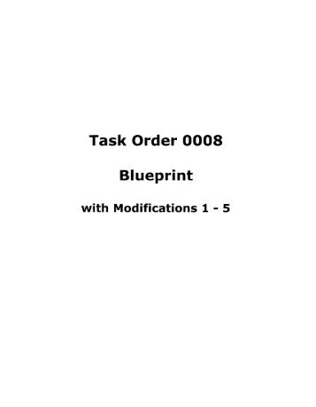 Task Order 0008 - Blueprint - U.S. Department of Homeland Security