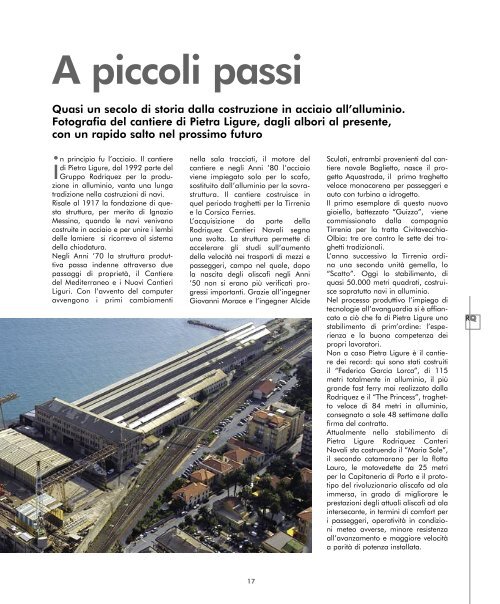 Editoriale - RODRIQUEZ - Cantieri navali