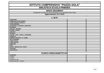 Cliccare qui per vedere l'elenco dei libri disponibili - Istituto ...