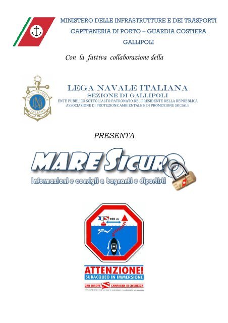 Con la fattiva collaborazione della - Lega Navale Italiana - Sezione ...