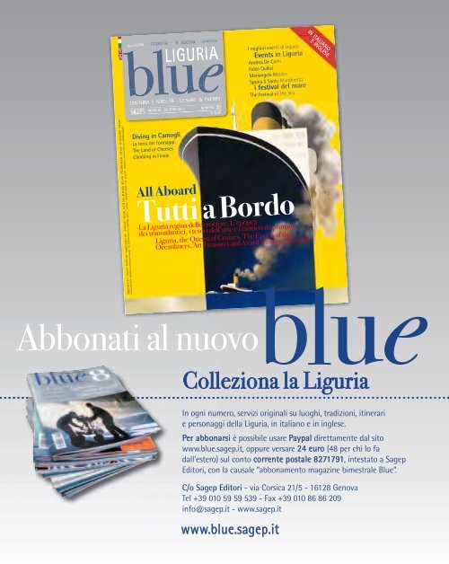 Facciamoci sorprendere - Blue Liguria - Sagep