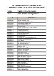 ENGENHARIA MECÂNICA 300 – Prédio das Engenharias