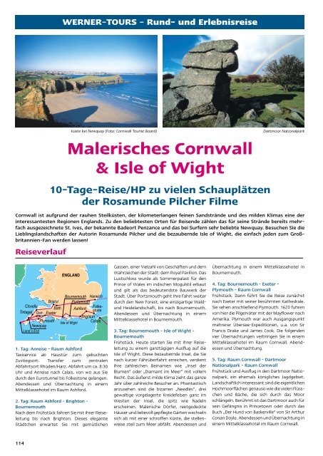 Malerisches Cornwall & Isle of Wight - Werner Tours