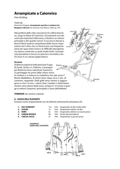 Arrampicate a Caionvico - Marco Bonvini