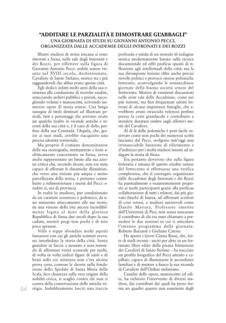 Rivista Accademica n 21 - accademia dei rozzi