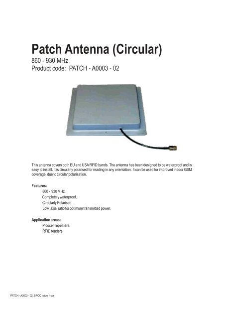 PATCH-A0003-02_BROC Issue 1.cdr