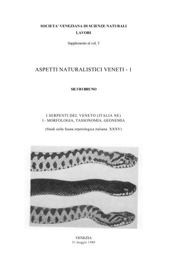 ASPETTI NATURALISTICI VENETI - 1 - Istituto Veneto di Scienze ...