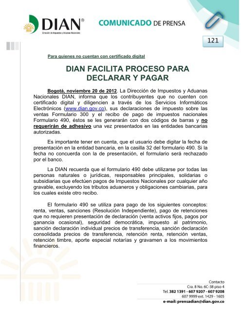 DIAN FACILITA PROCESO PARA DECLARAR Y PAGAR