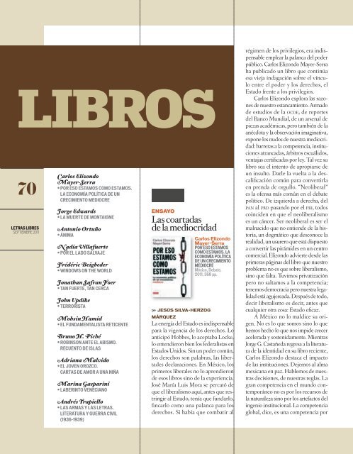 Las coartadas de la mediocridad - Letras Libres