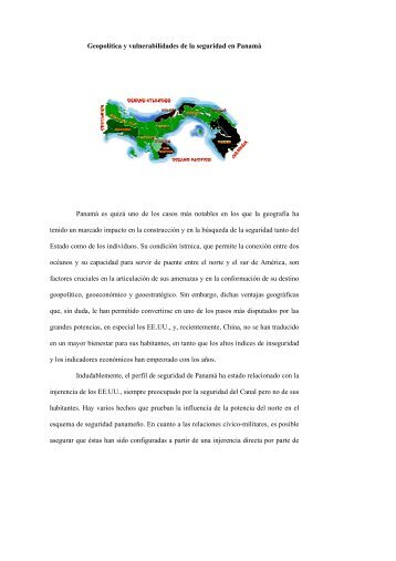 Geopolítica y vulnerabilidades de la seguridad en Panamá Panamá ...