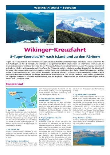 Wikinger-Kreuzfahrt - Werner Tours