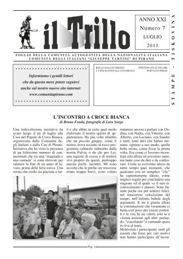 Trillo 07 2011.indd - Comunità degli Italiani di Pirano