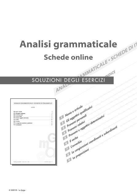 Soluzioni An. Gramm. S. O. - Laspigaedizioni.it