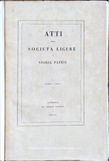 Società Ligure di Storia Patria