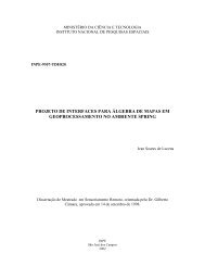 PROJETO DE INTERFACES PARA ÁLGEBRA ... - mtc-m16:80 - Inpe