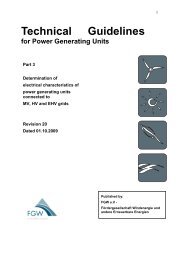 Technical Guidelines for Power Generating Units - FGW