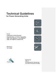Technical Guidelines for Power Generating Units - FGW