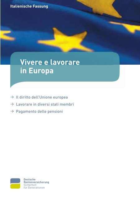 Vivere e lavorare in Europa - Consolato Generale d'Italia a Colonia