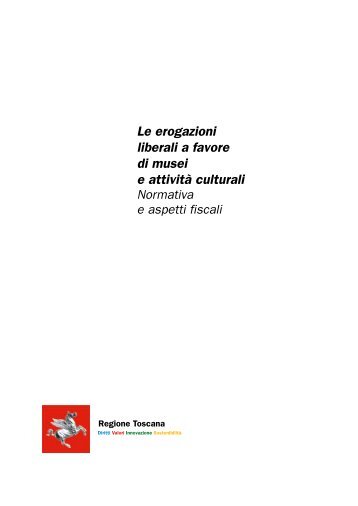 Le erogazioni liberali a favore di musei e attività culturali Normativa