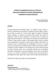 ARTIGO CIENTÍFICO - Secretaria de Estado da Educação