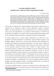 A economia solidária no Brasil: refletindo sobre ... - Jornal do MAUSS