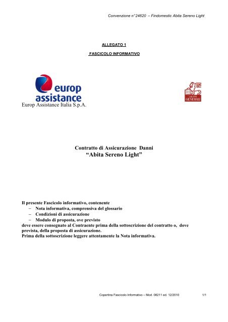 SCARICARE CONTRATTO FINDOMESTIC