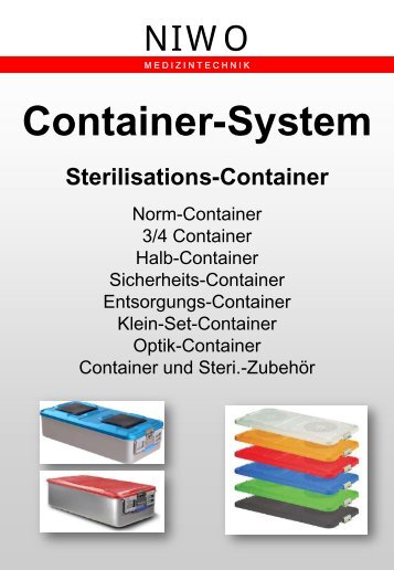 NIWO - Container-System Katalog