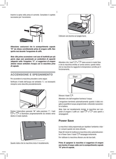 Manuale della Y1.1 Touch Iperespresso - Illy