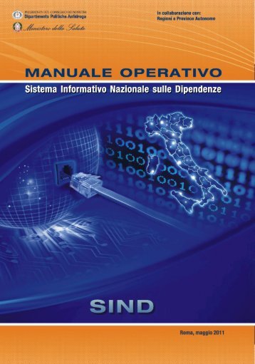 Manuale operativo SIND - Dipartimento per le politiche antidroga