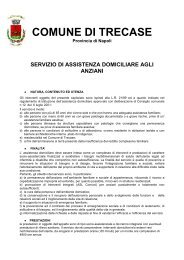 ASSISTENZA DOMICILIARE ANZIANI Regole - Comune di Trecase