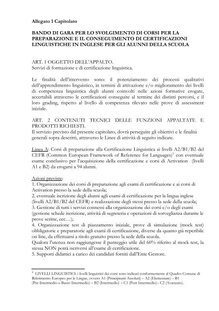 Allegato 1 - Capitolato tecnico.pdf - IIS Curie Sraffa