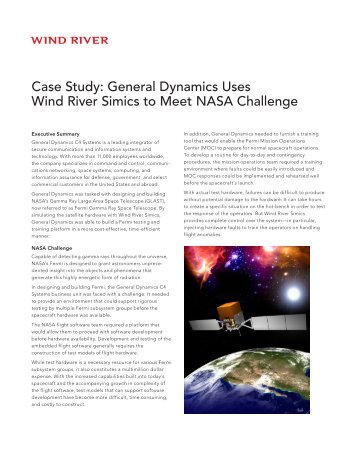 Case Study: General Dynamics Uses Wind River Simics to Meet ...