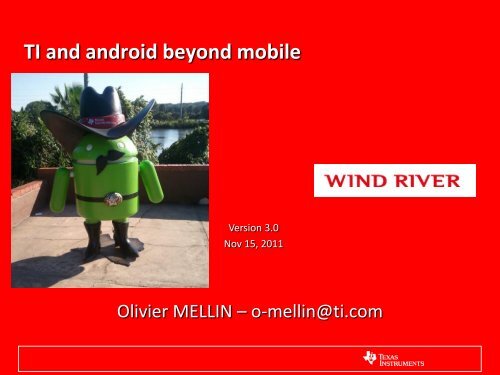 TI Android Development - Wind River