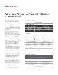 Wind River Platform For Network Equipment Linux Edition