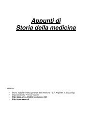 Appunti di Storia della medicina - Medicina e Chirurgia