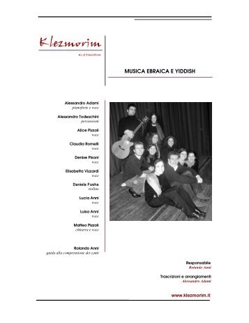MUSICA EBRAICA E YIDDISH - Klezmorim