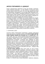 il qohelet - Facoltà Teologica dell'Italia Settentrionale